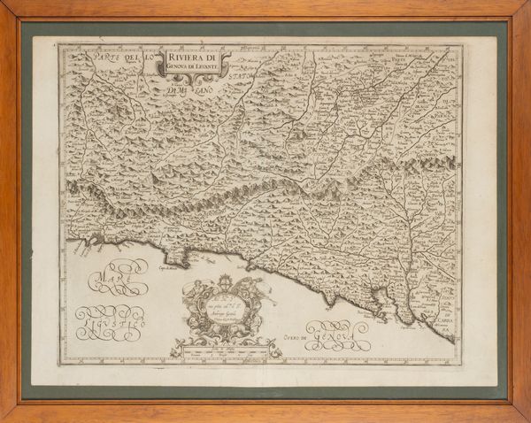 Magini, Giovanni Antonio : Riviera di Genova di Levante  - Asta Carte geografiche della Liguria e della Corsica - Associazione Nazionale - Case d'Asta italiane