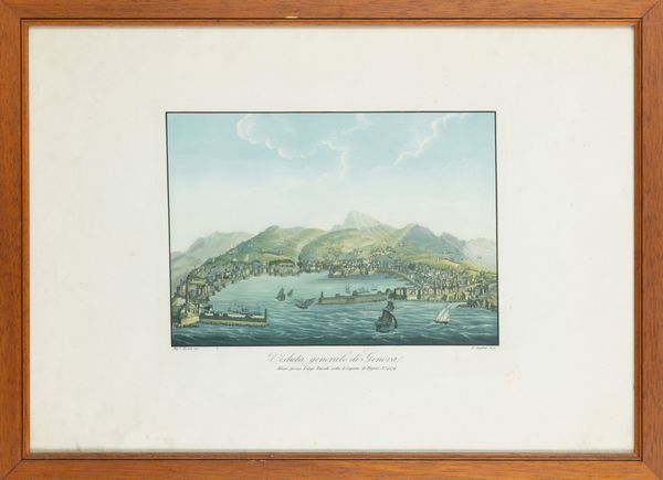 Veduta generale di Genova  - Asta Carte geografiche della Liguria e della Corsica - Associazione Nazionale - Case d'Asta italiane