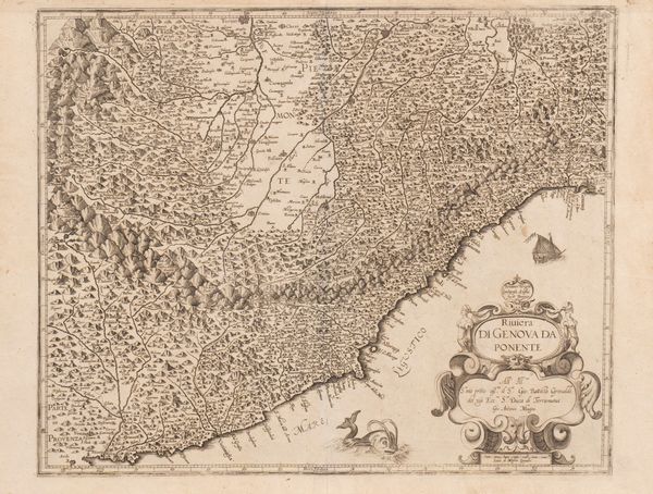 Magini, Giovanni Antonio : Riviera di Genova da ponente  - Asta Carte geografiche della Liguria e della Corsica - Associazione Nazionale - Case d'Asta italiane