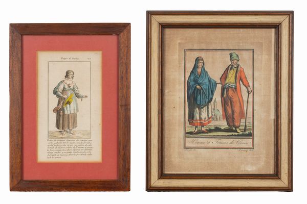 Homme et femme de Genea  - Asta Carte geografiche della Liguria e della Corsica - Associazione Nazionale - Case d'Asta italiane