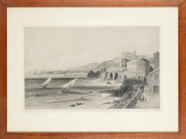 Nicolas Chapuy : Gnes Vue de la vigne et du Palais Doria  - Asta Carte geografiche della Liguria e della Corsica - Associazione Nazionale - Case d'Asta italiane