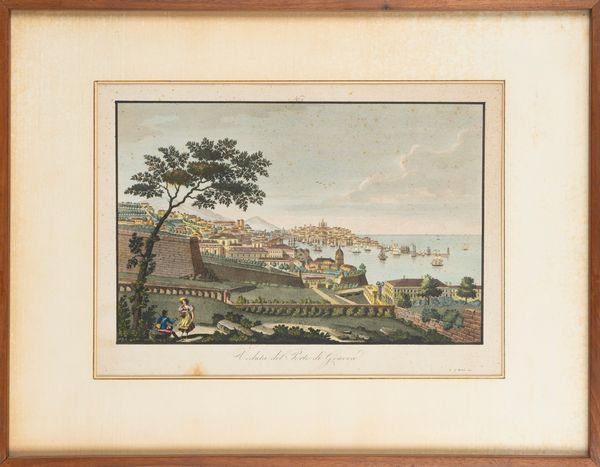 Veduta del porto di Genova  - Asta Carte geografiche della Liguria e della Corsica - Associazione Nazionale - Case d'Asta italiane