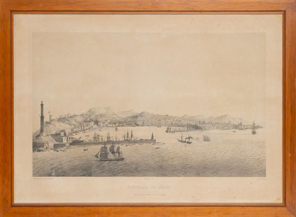 Panorama de Genes  - Asta Carte geografiche della Liguria e della Corsica - Associazione Nazionale - Case d'Asta italiane