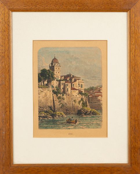 Nicolas Chapuy : Environs de Genes - Vista presa dai giardini di villa Lomellini  - Asta Carte geografiche della Liguria e della Corsica - Associazione Nazionale - Case d'Asta italiane