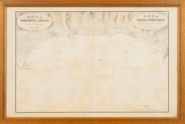 Port of Genoa - Vue de la lanterne  - Asta Carte geografiche della Liguria e della Corsica - Associazione Nazionale - Case d'Asta italiane