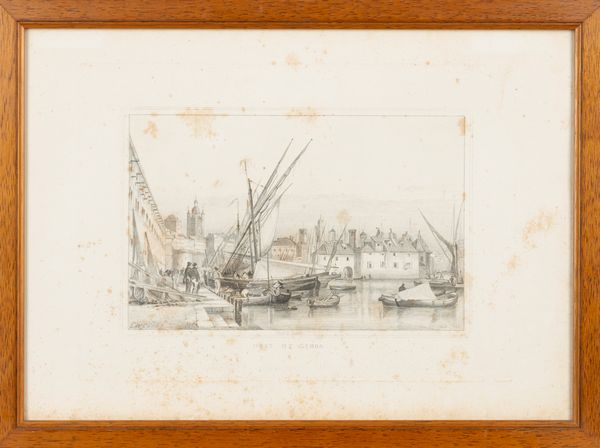 Port of Genoa - Vue de la lanterne  - Asta Carte geografiche della Liguria e della Corsica - Associazione Nazionale - Case d'Asta italiane