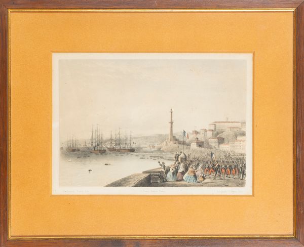 Genova - Arrivo dell'Imperatore Napoleone III  - Asta Carte geografiche della Liguria e della Corsica - Associazione Nazionale - Case d'Asta italiane