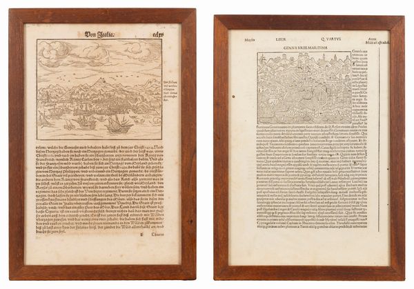 Genua urbs maritima - Statt Genua  - Asta Carte geografiche della Liguria e della Corsica - Associazione Nazionale - Case d'Asta italiane