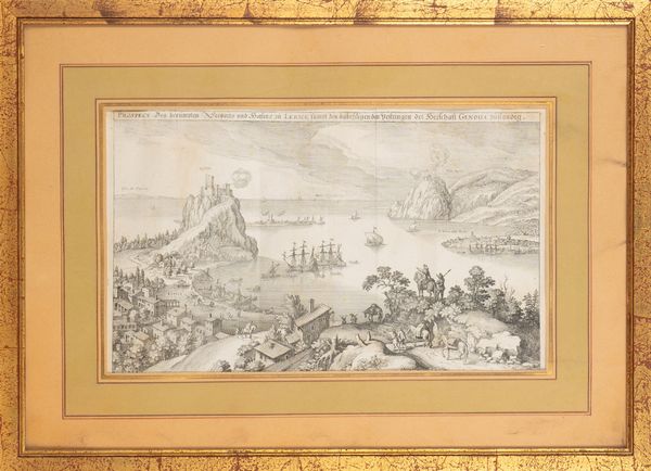 Prospect des berumpten Seeports und Hafens zu Lerice  - Asta Carte geografiche della Liguria e della Corsica - Associazione Nazionale - Case d'Asta italiane