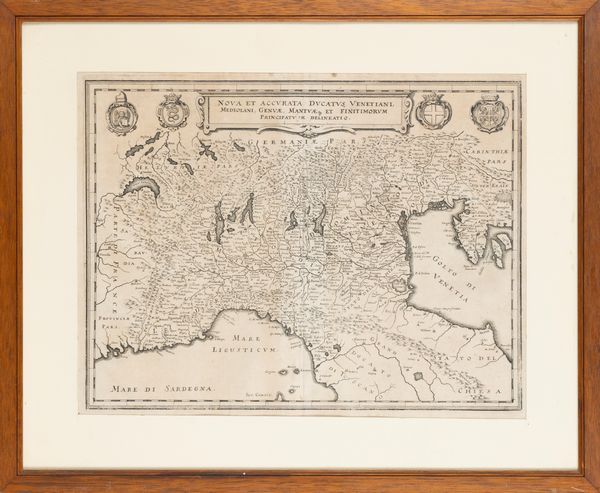 Nova et accurata Ducatus Venetiani, Mediolani, Genuae...delineatio  - Asta Carte geografiche della Liguria e della Corsica - Associazione Nazionale - Case d'Asta italiane