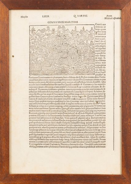 Genua urbs maritima - Statt Genua  - Asta Carte geografiche della Liguria e della Corsica - Associazione Nazionale - Case d'Asta italiane