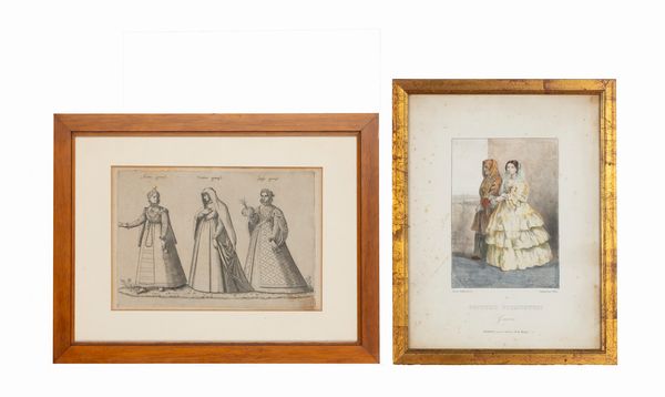 Artiera genovese - Vedova genovese - Sposa genovese  - Asta Carte geografiche della Liguria e della Corsica - Associazione Nazionale - Case d'Asta italiane