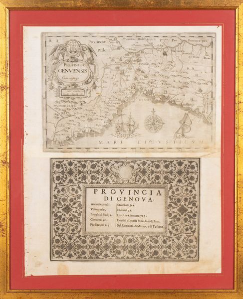 Provincia Genuensis  - Asta Carte geografiche della Liguria e della Corsica - Associazione Nazionale - Case d'Asta italiane
