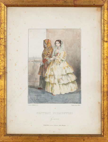 Artiera genovese - Vedova genovese - Sposa genovese  - Asta Carte geografiche della Liguria e della Corsica - Associazione Nazionale - Case d'Asta italiane