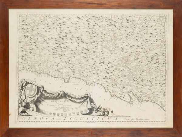 Vincenzo Maria Coronelli : Genovesato Parte Orientale  - Asta Carte geografiche della Liguria e della Corsica - Associazione Nazionale - Case d'Asta italiane