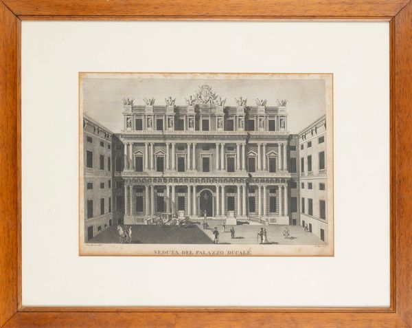 Veduta del Palazzo Ducale  - Asta Carte geografiche della Liguria e della Corsica - Associazione Nazionale - Case d'Asta italiane