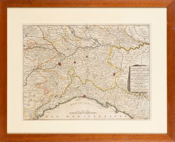 JEAN-BAPTISTE NOLIN : La Partie meridionale des Etats de Milan...Partie des Etats de la Repu. de Genes  - Asta Carte geografiche della Liguria e della Corsica - Associazione Nazionale - Case d'Asta italiane