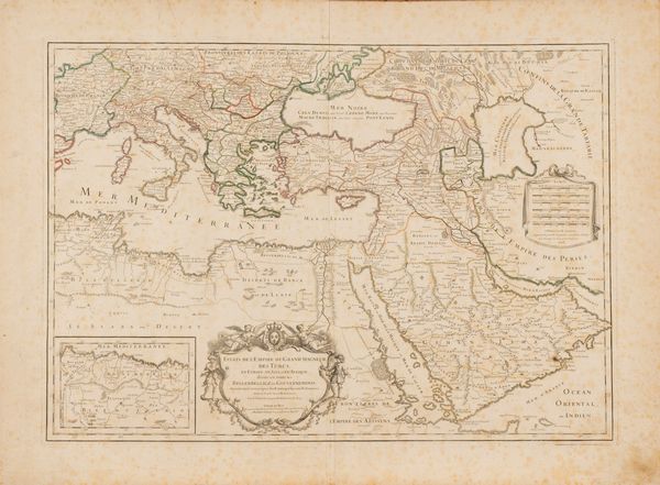 Jaillot, Charles Hubert - Sanson, D’Abbeville Nicolas : Estats de l'Empire du Grand Seigneur des Turcs  - Asta Carte geografiche della Liguria e della Corsica - Associazione Nazionale - Case d'Asta italiane