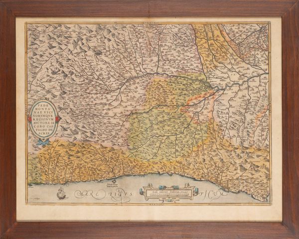 Abraham Ortelius : Pedemontanae vicinorumque Regionum  - Asta Carte geografiche della Liguria e della Corsica - Associazione Nazionale - Case d'Asta italiane