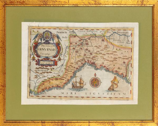 Provincia Genuensis  - Asta Carte geografiche della Liguria e della Corsica - Associazione Nazionale - Case d'Asta italiane