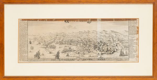 Gabriel  Bodenehr : Genua oder Genova  - Asta Carte geografiche della Liguria e della Corsica - Associazione Nazionale - Case d'Asta italiane