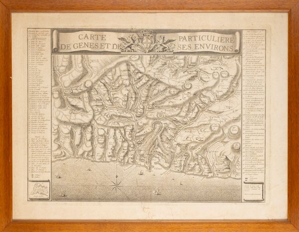 Giovanni Gravier : Carte particuliere de Genes et de ses environs  - Asta Carte geografiche della Liguria e della Corsica - Associazione Nazionale - Case d'Asta italiane