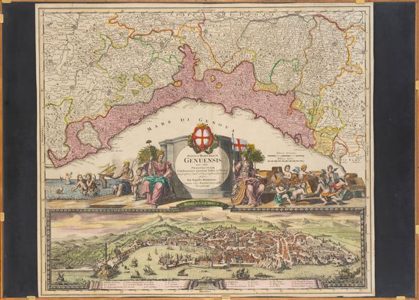 JOHANN BAPTIST HOMANN : Status Reipublicae Genuensis  - Asta Carte geografiche della Liguria e della Corsica - Associazione Nazionale - Case d'Asta italiane