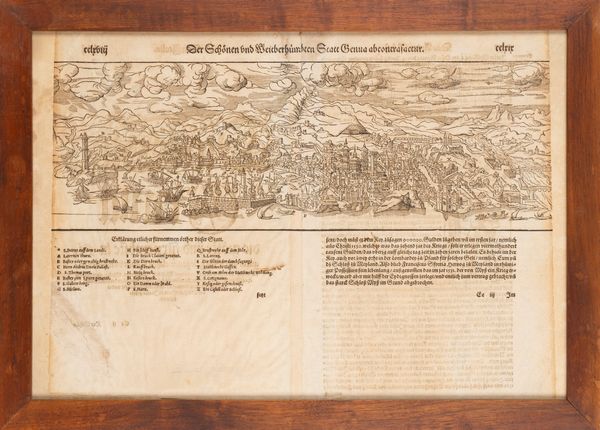 Der Schonen und weicherhumpten Statt Genua Abconcrafatur [Genoa]  - Asta Carte geografiche della Liguria e della Corsica - Associazione Nazionale - Case d'Asta italiane