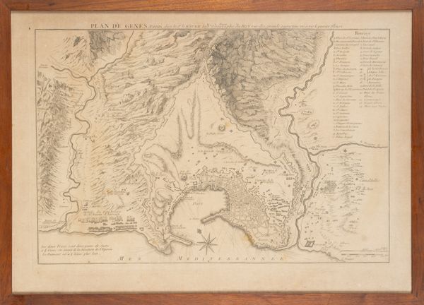 George Louis Le Rouge : Plan de Genes  - Asta Carte geografiche della Liguria e della Corsica - Associazione Nazionale - Case d'Asta italiane