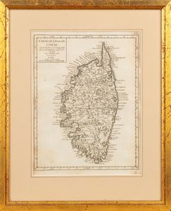 Gilles-Robert de Vaugondy - Carte de l'Isle de Corse