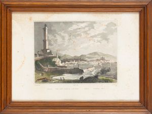 Vue du fanal de Genes  - Asta Carte geografiche della Liguria e della Corsica - Associazione Nazionale - Case d'Asta italiane