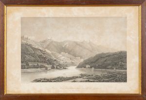 Prise des hauteurs au nord de Genes - Genoa, from the heights, Italy  - Asta Carte geografiche della Liguria e della Corsica - Associazione Nazionale - Case d'Asta italiane