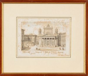 Nuovo teatro di Carlo Felice in Genova  - Asta Carte geografiche della Liguria e della Corsica - Associazione Nazionale - Case d'Asta italiane