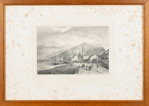 Pegli, nella riviera di ponente - Antico ponte lungo presso Albenga  - Asta Carte geografiche della Liguria e della Corsica - Associazione Nazionale - Case d'Asta italiane