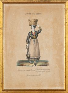 Alessio Pittaluga : Duch de Genes - Signora di Genova Costume d'estate - numeri 1-10  - Asta Carte geografiche della Liguria e della Corsica - Associazione Nazionale - Case d'Asta italiane