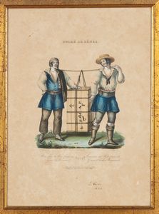 Alessio Pittaluga : Duch de Genes - Signora di Genova Costume d'estate - numeri 1-10  - Asta Carte geografiche della Liguria e della Corsica - Associazione Nazionale - Case d'Asta italiane