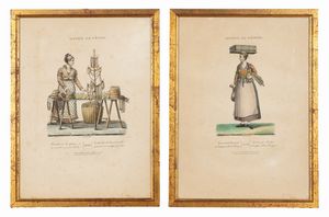 Alessio Pittaluga - Duch de Genes - Venditrice di cannestrelli, e nocciole in tempo di festa - numeri 21-30