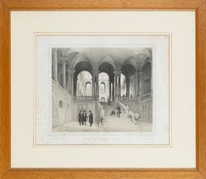 Vedute di Genova - Parte del molo vecchio  - Asta Carte geografiche della Liguria e della Corsica - Associazione Nazionale - Case d'Asta italiane