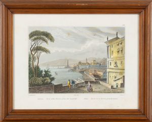 View of Genova  - Asta Carte geografiche della Liguria e della Corsica - Associazione Nazionale - Case d'Asta italiane