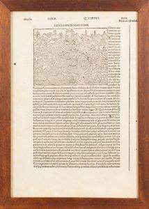 Genua urbs maritima - Statt Genua  - Asta Carte geografiche della Liguria e della Corsica - Associazione Nazionale - Case d'Asta italiane