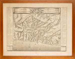 Giovanni Gravier - Carte particuliere de Genes et de ses environs
