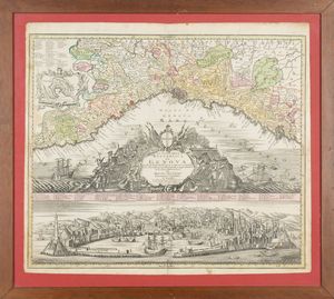 Matthaeus Seutter<br>Tobias Conrad Lotter - Lo Stato della Repubblica di Genova