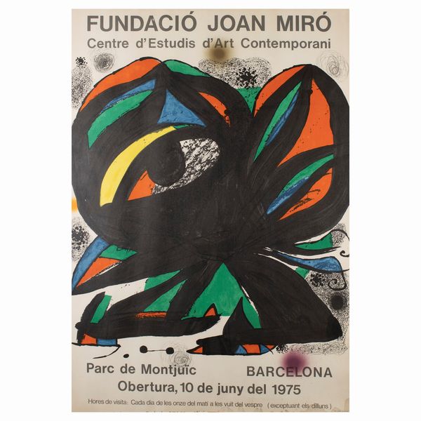 Joan Mir  - Asta Opere del XX Secolo Web Only - Associazione Nazionale - Case d'Asta italiane