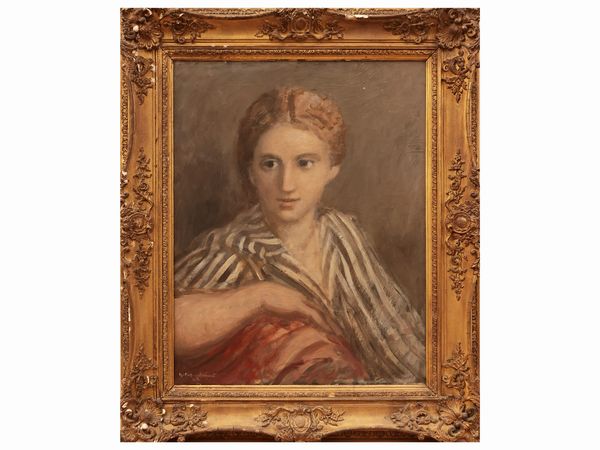 Ugo Capocchini : Ritratto di donna 1942  - Asta Arte Moderna e Contemporanea - Associazione Nazionale - Case d'Asta italiane