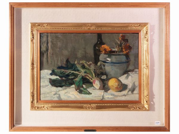 Ludovico Tommasi : Natura morta  - Asta Arte Moderna e Contemporanea - Associazione Nazionale - Case d'Asta italiane