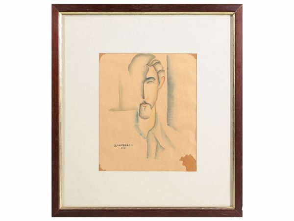 Orfeo Tamburi : Personaggio maschile 1931  - Asta Arte Moderna e Contemporanea - Associazione Nazionale - Case d'Asta italiane