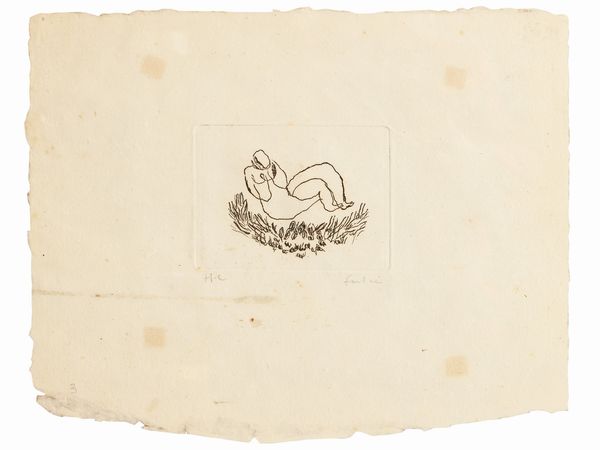 JEAN FAUTRIER : Figura 1941  - Asta Arte Moderna e Contemporanea - Associazione Nazionale - Case d'Asta italiane