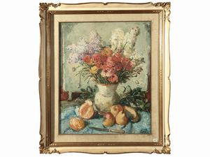 Mario Bucci - Natura morta con vaso di fiori