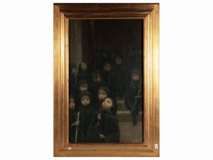 Manlio Martinelli - Processione degli orfanelli 1919