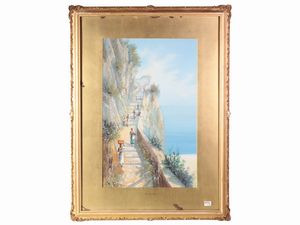 Scuola napoletana - Scorci di Napoli